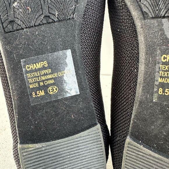 Jellypop Apex Memory Foam Knit Slip On Black Flats Ballet Womens Size 8,5M New - Picture 8 of 8